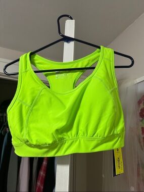 Xersion Neon Lime Racerback Sports Bra